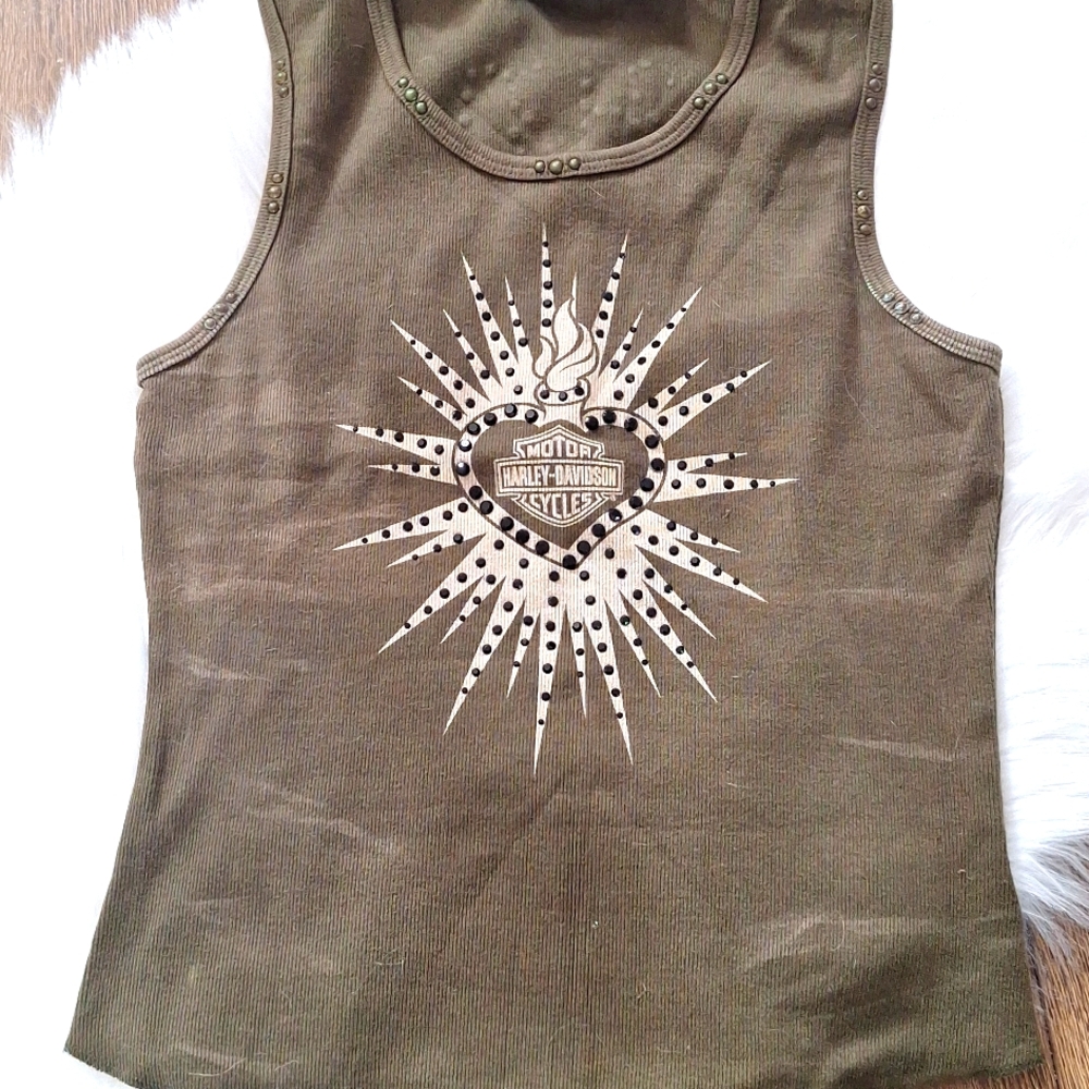 Women's large harley davidson Sleeveless t shirt large